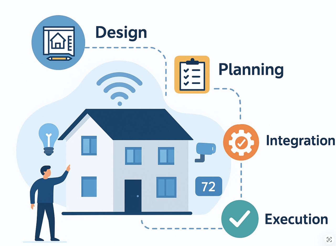 مراحل هوشمندسازی ساختمان از طراحی تا اجرا